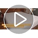 King Size Mattress Pad Cotton Pillow Top Mattress Topper White - view 7