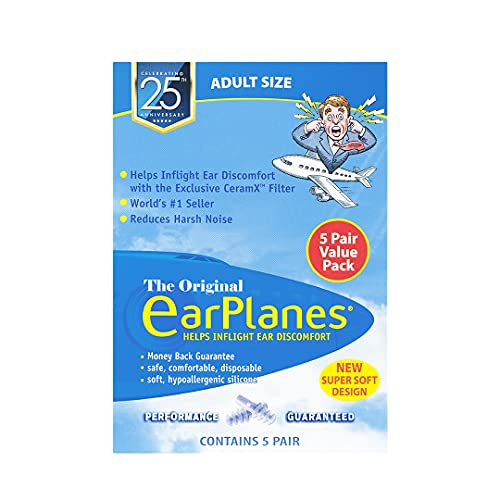 New Super Soft Adult Ear Plugs Airplane Travel Ear Protection 5 Pair - view 2