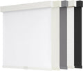 Cordless Blackout Roller Shades, 46" W x 72" H, White | Cordless Free-Stop Design, Built-in Valance, Thermal Insulated Fabric, UV Protection for Home & Office