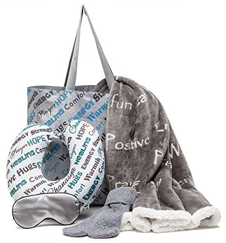 Premium Care Gift Combo with Comfort Words, 5-Piece Set, Gray