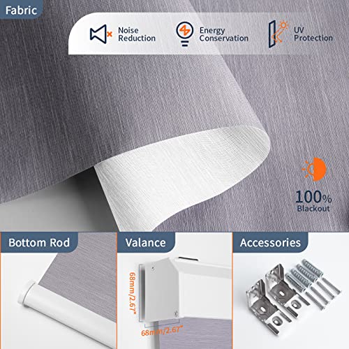 Motorized Blinds with Remote, Automatic Blinds for Indoor Windows - view 4