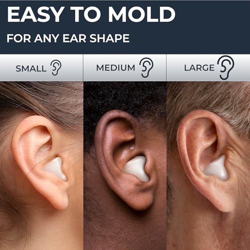 PQ Wax Earplugs, Silicone Ear Plugs for Sleep, Classic, 100 Ct - view 5