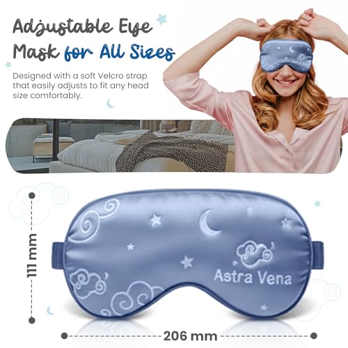 Child Travel Sleep Mask and Pillow Set - 2 in 1 Cute Character Design for Kids Rest, Naps and Relaxation. Soft Comfort with Bag Cover, Perfect for Flights, Car Trips 33cm (Blue) - view 3