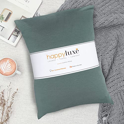 Travel Pillow for Airplanes, Small Pillows for Sleeping, Sage Green - view 6