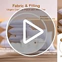 Bed Pillows Hotel Standard Size Set of 4 Firm one Side Soft Other - view 7