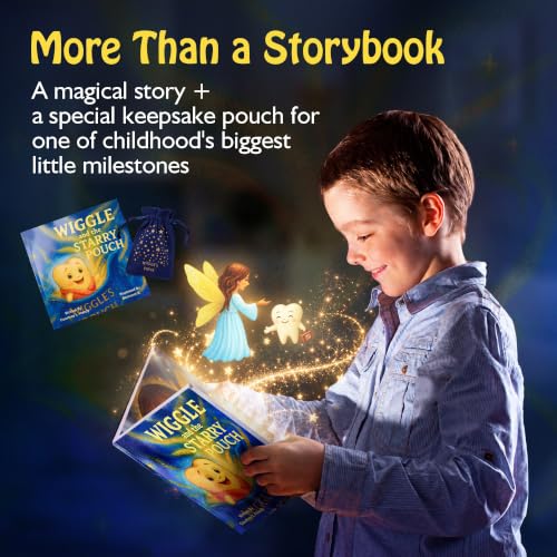 A Tooth Fairy Tradition Keepsake Set: Wiggle and the Starry Pouch - view 6