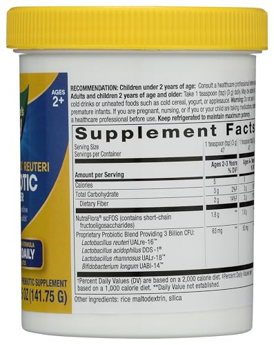 Primadophilus Reuteri Probiotic Powder, Supports Digestive & Immune Health*, Multi-Strain Formula, with Prebiotics, 3 Billion Live Cultures, 5 Oz (Packaging May Vary) - view 6
