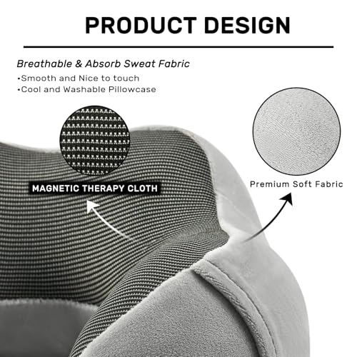Neck Pillow Airplane Travel Pillow 2 Pack Grey and Blue - view 4