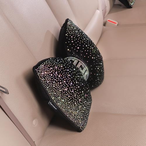 Bling Bow Neck Support Pillow for Driving Seat Headrest Car Accessories 2pc - view 5