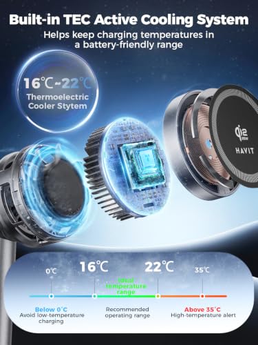 3 in 1 Wireless Charger, Qi2.2 Certified 25W Magnetic Charging Station with Active Cooling for iPhone 17/16/15/14/13/12, Apple Watch & AirPods, 45W Adapter Included, Black - view 3