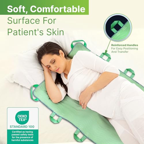 Absorbent Positioning Bed Pads with 8 Handles 34"x52"- 1Pack - view 3