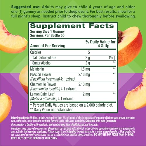 Kids Melatonin Gummy | Sugar Free | 1.5 mg | 50 Gummies - view 5