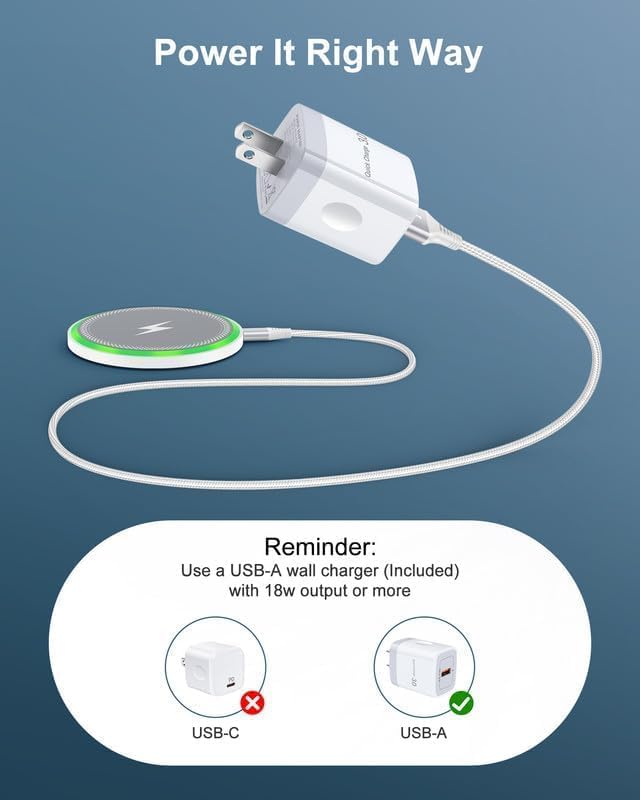 Pixel 10a 10 pro XL wireless charger Android fast charging for Google Pixel | 15w wireless charging pad with block cargador for Pixel 10 9 Pro Xl 8 8a, inalámbrico para Samsung for Galaxy S26 iPhone 17 - view 4