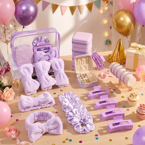 36 Pcs Teen Girl Party Favors, Spa Sleepover Supplies, Classic, Purple - view 4
