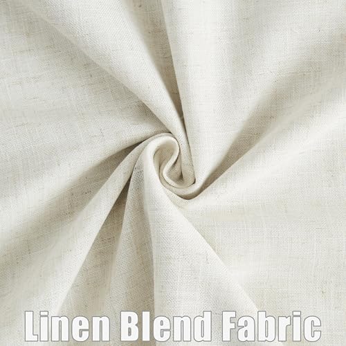 Natural Pinch Pleated Back Tab Full Blackout Curtains 95 Inch - view 5