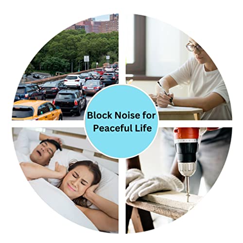 Quality Foam Earplugs - 200 Pairs Bulk Pack - Ideal Ear Plugs for Sleeping, Noise Cancelling, Snoring, Travel, Shooting, Study, Work, Construction, and Safety Hearing Protection - 32 dB NRR - Blue - view 4