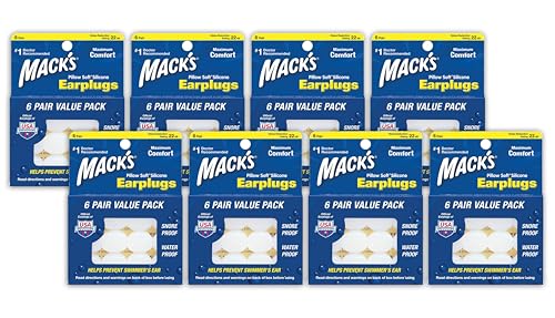 Pillow Soft Silicone Earplugs - 6 Pair (Pack of 8), Value Pack – The Original Moldable Silicone Putty Ear Plugs for Sleeping, Snoring, Swimming, Travel, Concerts and Studying - view 2