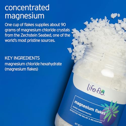 Magnesium Bath Flakes, Unscented, 44 oz - view 2
