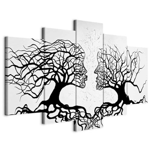 Acoustic Panels Canvas Wall Art Print, Office Tree People 80x40 in