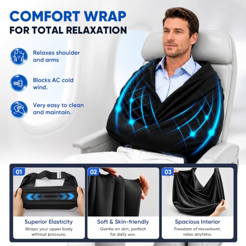 3-in-1 Travel Sleep System, Travel Pillow, Airplane Seat Sleeper (M Size) - view 3