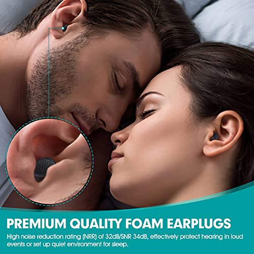 100 Pairs Black Foam Ear Plugs, 33dB NRR, Individually Wrapped - view 2