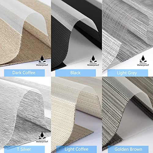 Zebra Shade Fabric Samples, Dual Layer Sheer Roller Shade Fabric Swatch - view 2