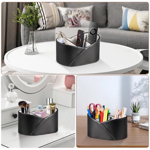PU Leather TV Remote Control Holder,Pen Caddy/Cup,Art Supplies Organizer - view 5