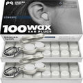 PQ Wax Earplugs, Silicone Ear Plugs for Sleep, Classic, 100 Ct