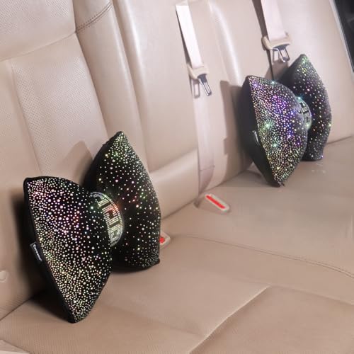 Bling Bow Neck Support Pillow for Driving Seat Headrest Car Accessories 2pc - view 6