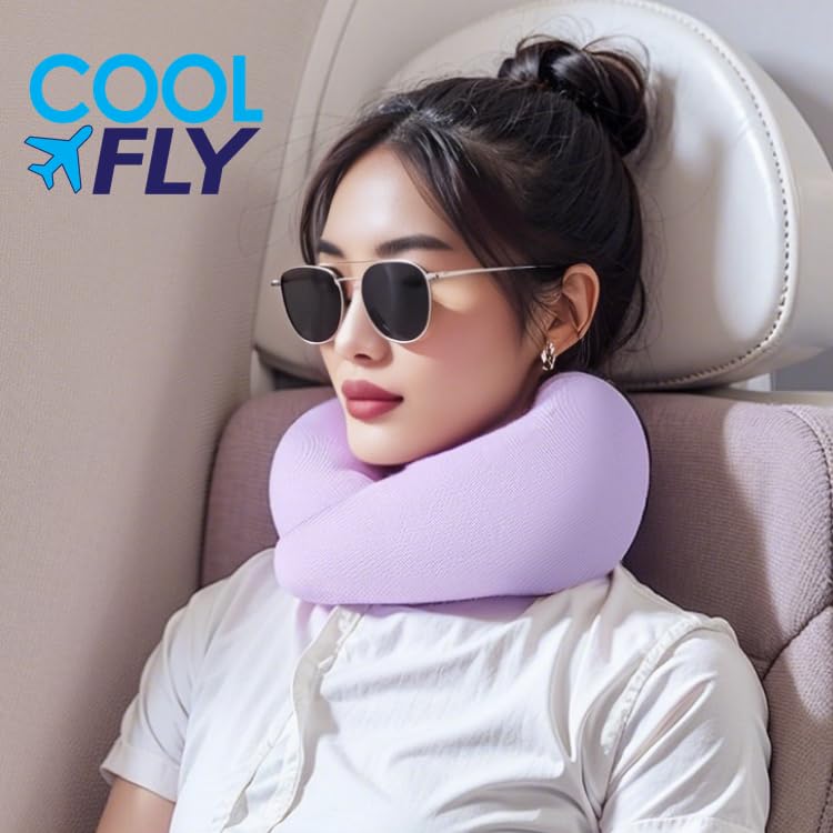 Cool Fly Airplane Travel Pillow Set. Fashion Chic Memory Foam Neck Pillow - view 4