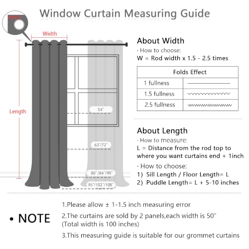 100% Blackout Curtains for Girls Bedroom 95 Inch Long Total Room Darkening Curtain for Living Room 2 Panels Grommet Light Blocking Sliding Door Drapes Blush Pink Pom Pom Sheer 50 x 95 Inch - view 6