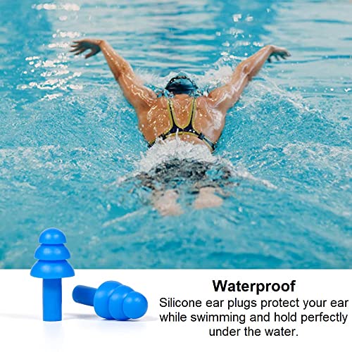 10 Pair Soft Silicone Reusable Washable Ear Plugs for Sleeping Swimming Noise Hearing Protection Earplugs Music Concerts Construction Shooting Hunting Motor Sports - view 6