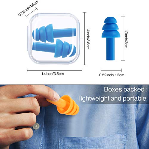 24 Pairs Ear Plugs Silicone Waterproof Reusable Earplugs, Vivid Colors - view 2