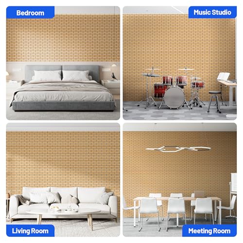 Self-Adhesive Acoustic Panels High Density Sound Proof Foam Panels for Wall - view 6