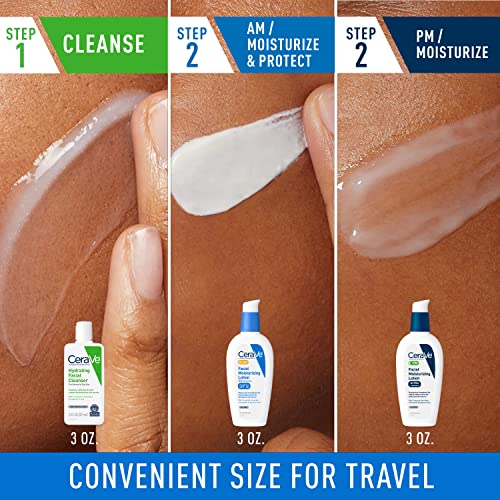 Skin Care Set, Face Wash + AM & PM Face Moisturizer, Travel Size - view 2
