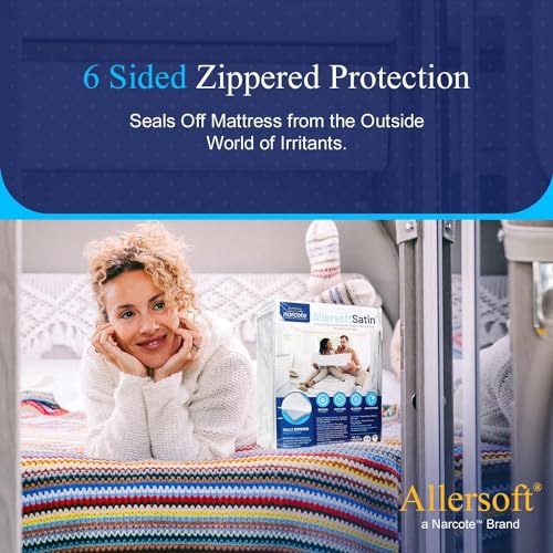RV 6 Sided Zippered Mattress Protector with Secure Locking Zipper for Shorter 3-8 Depths| Creates a Natural Seal Around Your Mattress from Dust, Pet Dander, Pollen, Liquids & More| 24x72 - view 4
