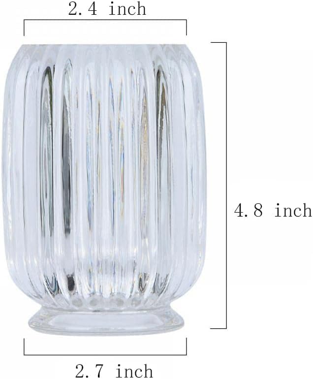 Glass Clear Toothbrush Cup Holder | Clear Tumbler Makeup Brush & Toothbrush Holder for Bedside Table, Bathroom, Vanity - view 5