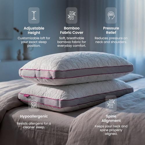 Premium SnowTouch Adjustable King Size Pillow - view 6