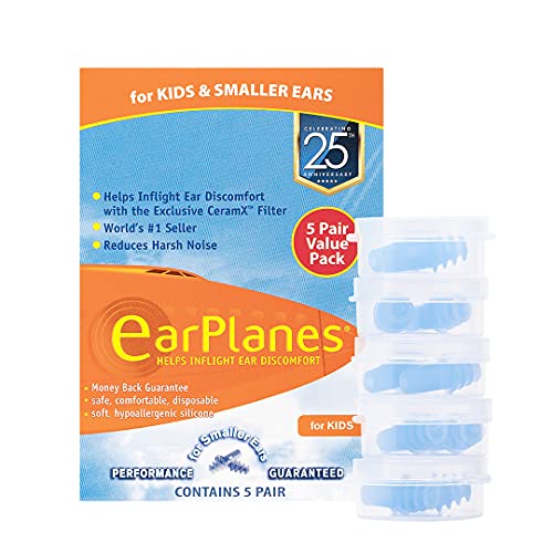 Ear Plugs Kid's Small Size 1 Pair (Pack of 5)