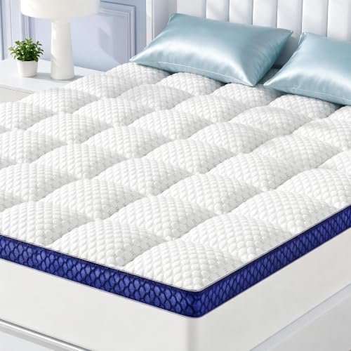 King Mattress Topper, Pillow Top Mattress Pad Bed Cover 2 Inch