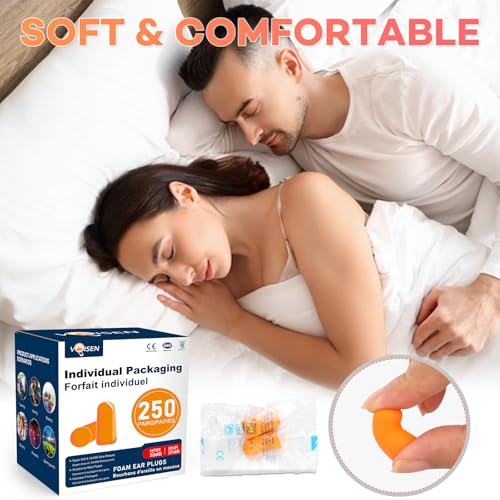 Ear Plugs, 250 Pairs Ear Plugs for Sleeping - view 5