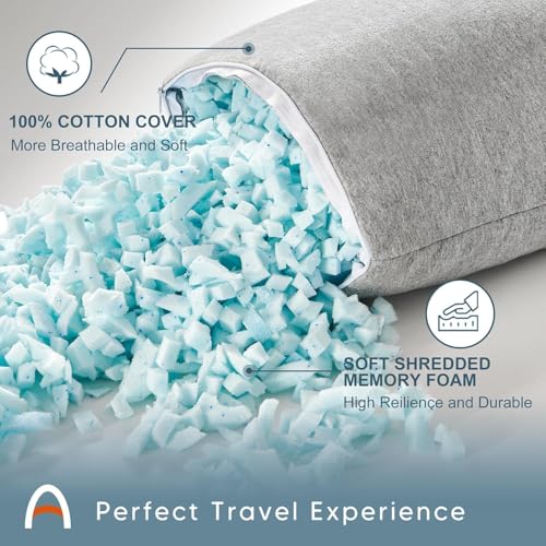Camping Pillow, Shredded Memory Foam Compressible Travel Pillow - view 2