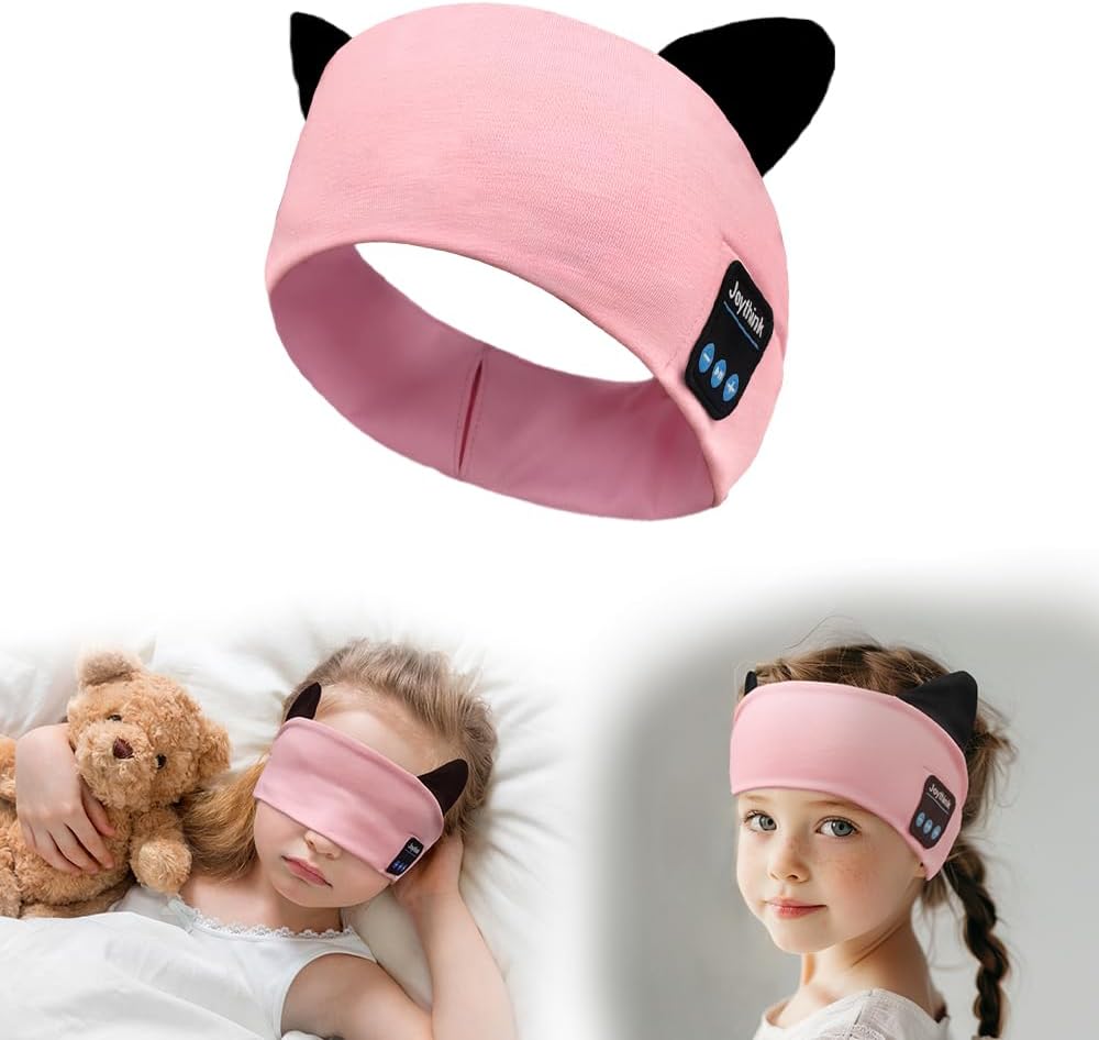 Kids Bluetooth Headband Headphones Sleep Mask Wireless Earphones Built in Thin Speaker Adjustable Sports Headset Sleep Headband for Girls Boys Toddler Children Baby Airplane Travel Study Aqua - view 8