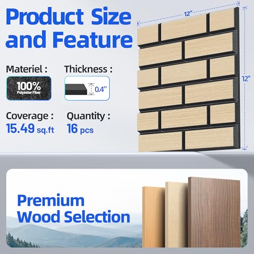 Self-Adhesive Acoustic Panels High Density Sound Proof Foam Panels for Wall - view 5
