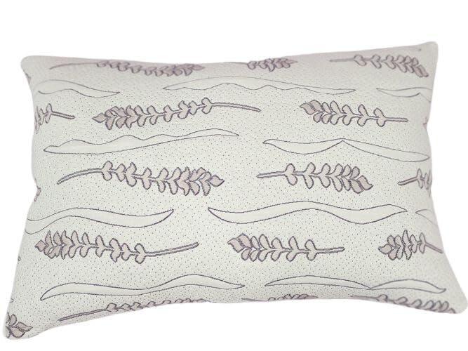 Lavender Luxury Memory Foam Pillows, Made in USA, Shredded Gel Memory Foam with Cooling Cover, Soft Bed Pillow for Sleeping - King