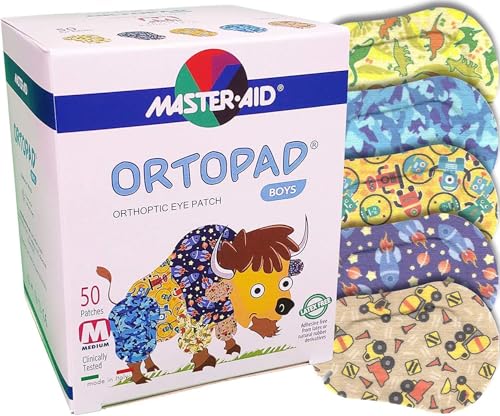 Boys Adhesive Eye Patches, 50/bx, Blue Camo Pack, Med Size 2-4 yr - view 5