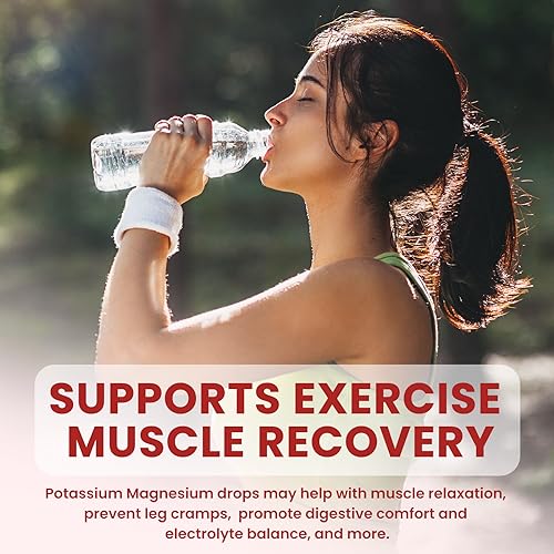 Potassium Magnesium Citrate Supplement, Liquid Magnesium Citrate Drops 500mg with Ashwagandha, Calcium, Zinc, Vitamin D3, B6, B12, CoQ10 - Support Calm & Bone & Muscle & Immune Health Vegan 2 fl oz - view 5