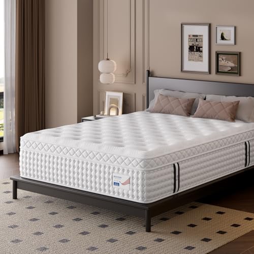 14 Inch Medium Firm Queen Mattress, Luxury Hybrid Queen Mattress in a Box for Zoned Pressure and Back Pain Relief, Signature Collection Deep Sleep Mattresses, 10 Years Warranty - view 2