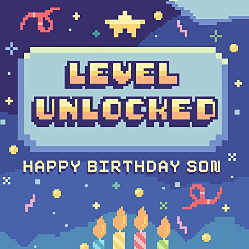 Birthday Card For Son Video Game Theme, Made in America, Eco-Friendly, Thick Card Stock with Premium Envelope 5in x 7.75in, Packaged in Protective Mailer - view 6