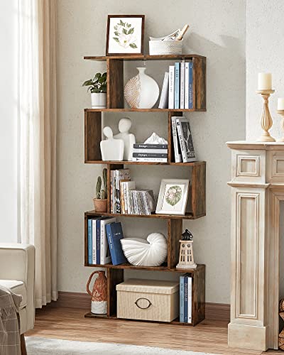 5-Tier Bookcase, Open Storage, 27.6 x 9.4 x 62.6 Inches - view 4